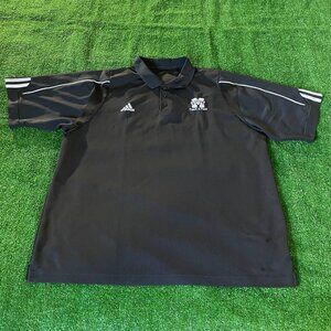 Adidas Climalite Michigan University Track & Field Black Polo Golf Shirt Size S
